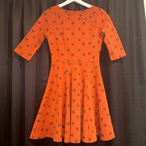 Pumpkin x Unique Vintage Flare Dress